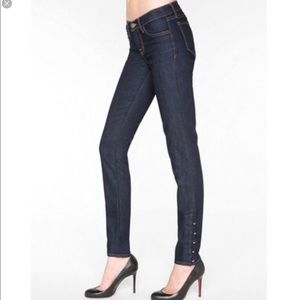 J Brand Calvary Skinny w/Military Buttons in INK